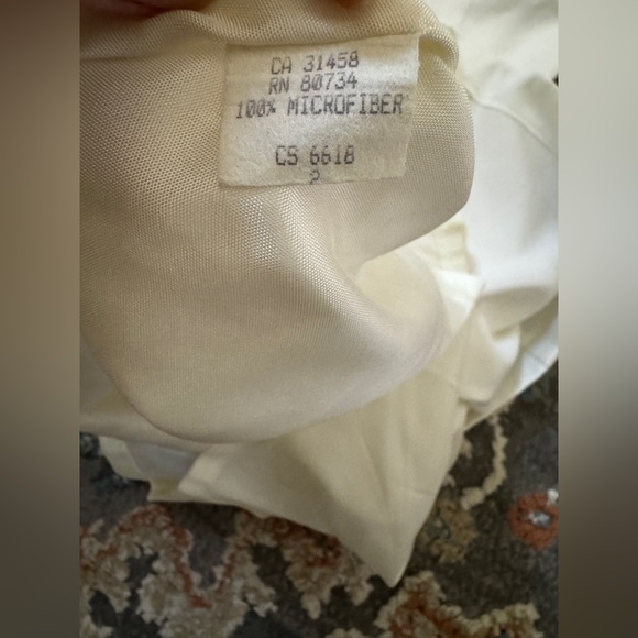 BCBG Max Azria Ivory Sheath Wedding Cocktail Dress Size XS - Picture 13 of 14